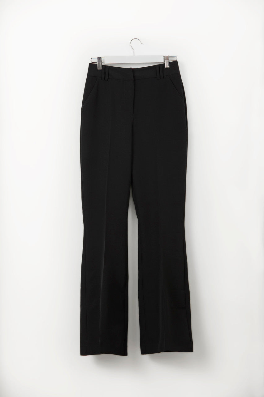 MIA. Black high waisted flared trouser