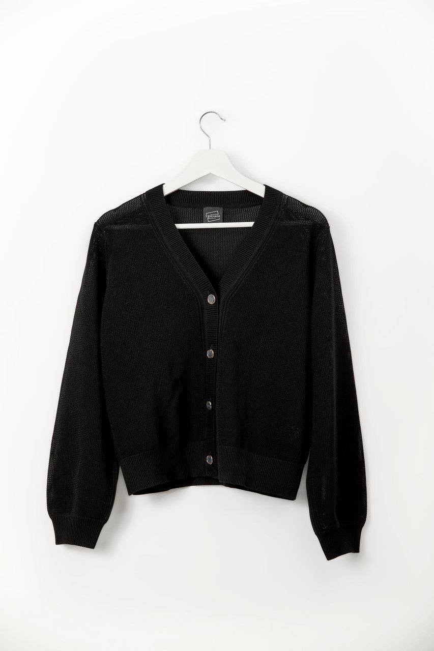 LUNA. Open knit cardigan