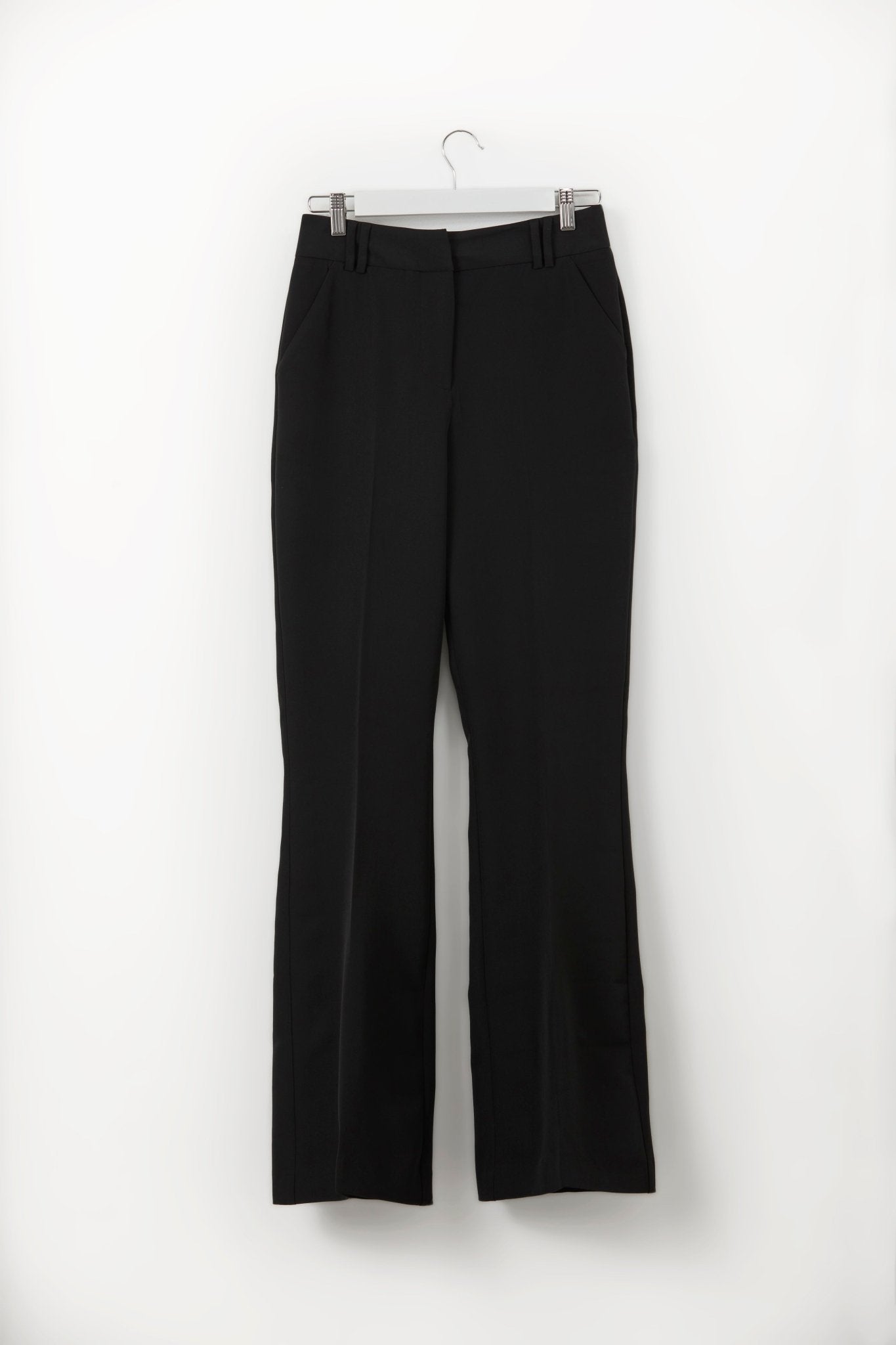MIA Black High - Waisted Flared Trousers - UPTOANI