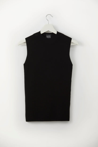 KATE.  Black Seamless Tank Top