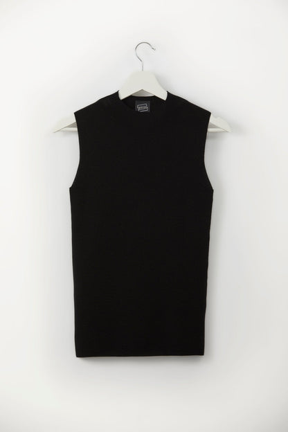 KATE Black Seamless Tank Top - UPTOANI
