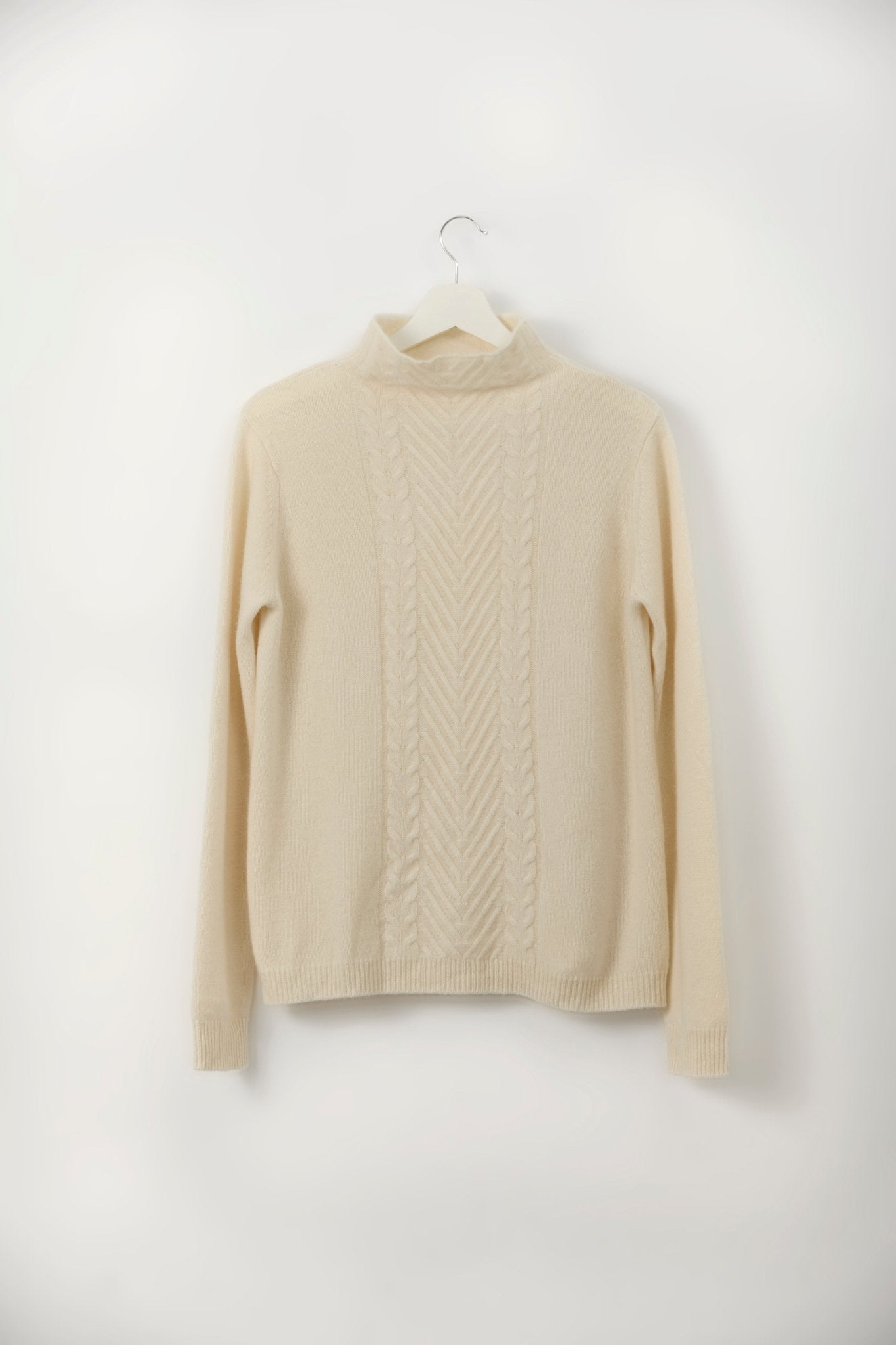 LIA 100 % Cashmere Jumper - IVORY - UPTOANI