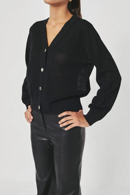 LUNA. Open knit cardigan - UPTOANI