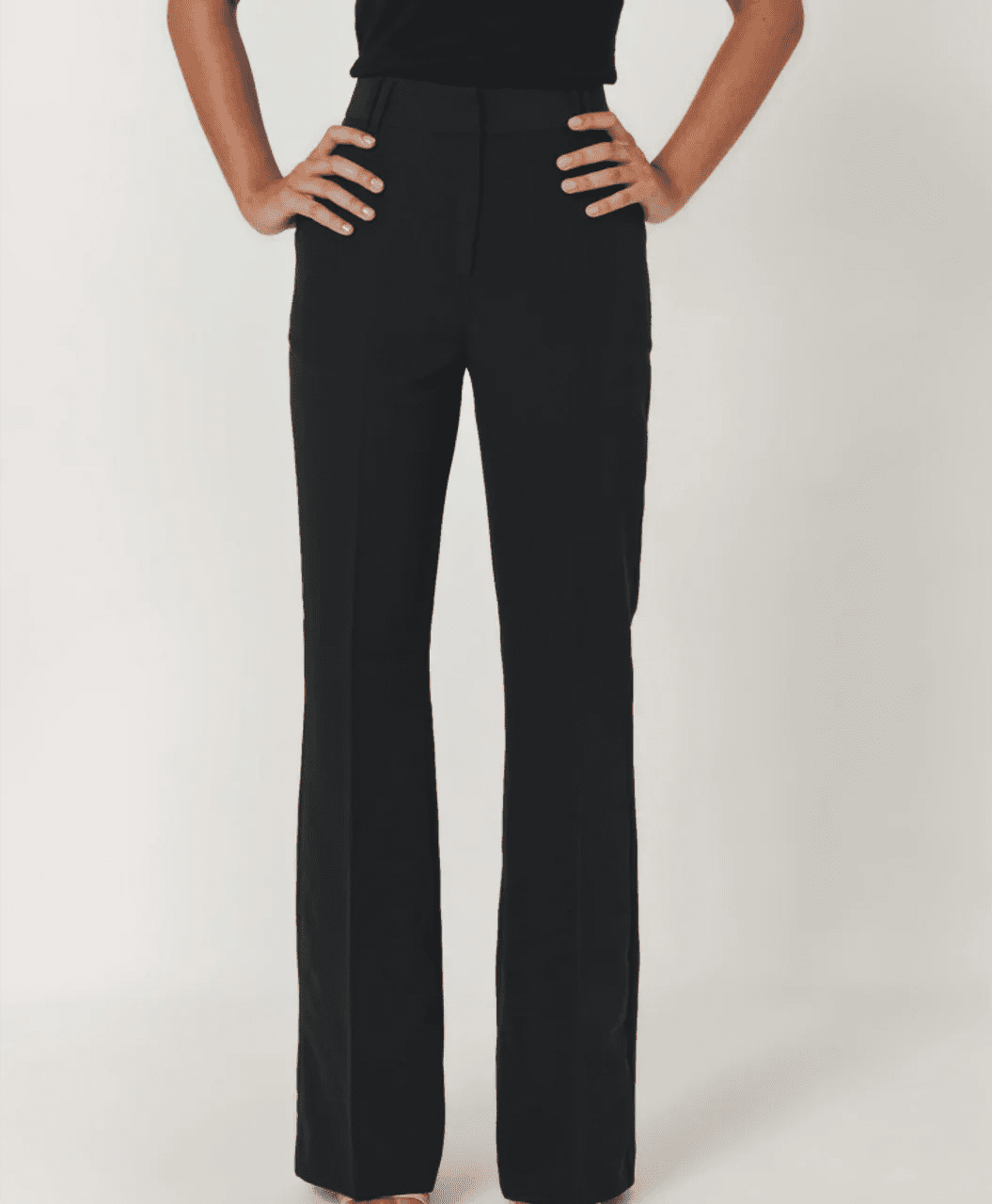 MIA. Black high waisted flared trouser - UPTOANI