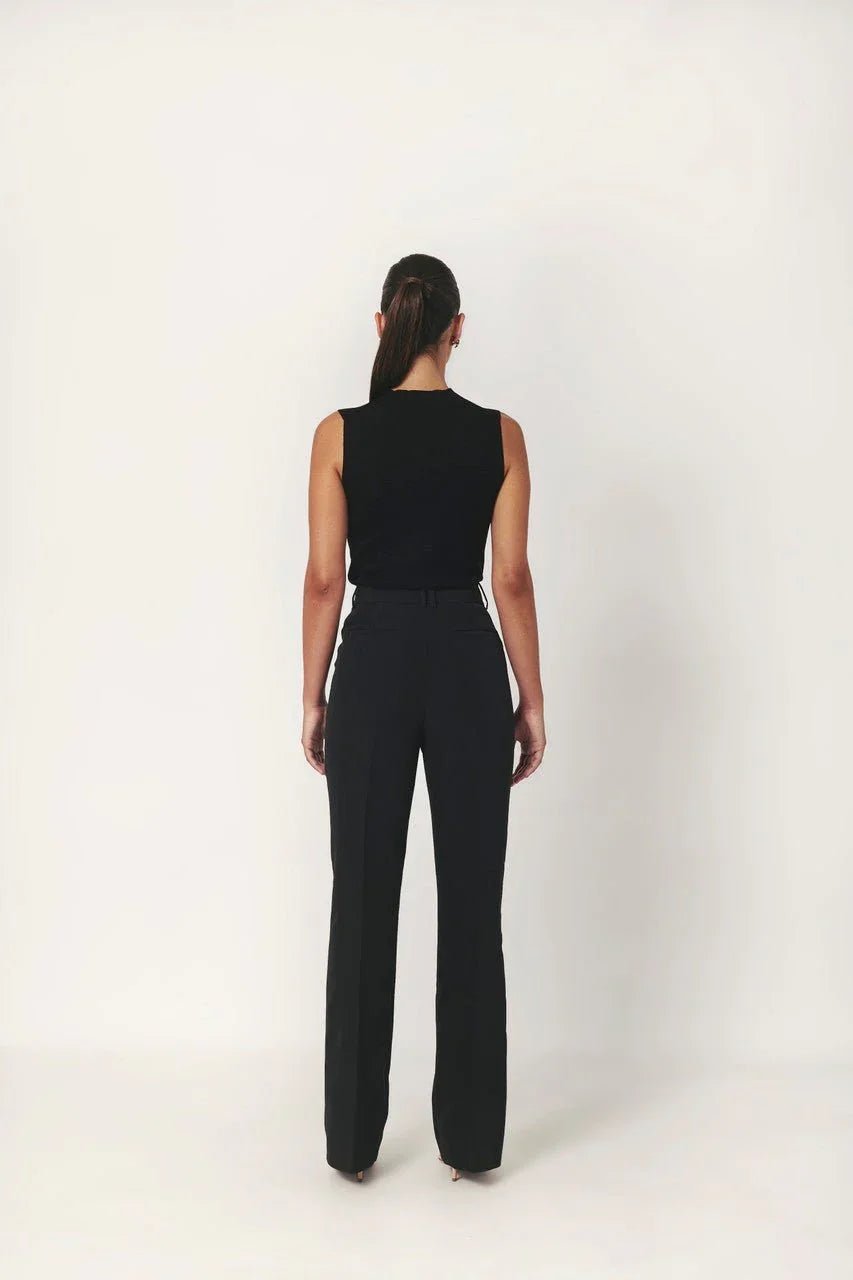 MIA. Black high waisted flared trouser - UPTOANI
